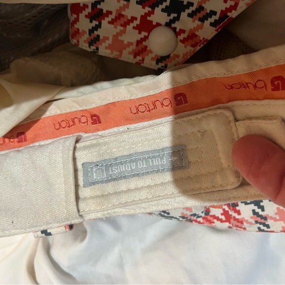 Burton Henna Houndstooth Ski/Snowboard Pants Coral & Gray Sz XS - Picture 13 of 14